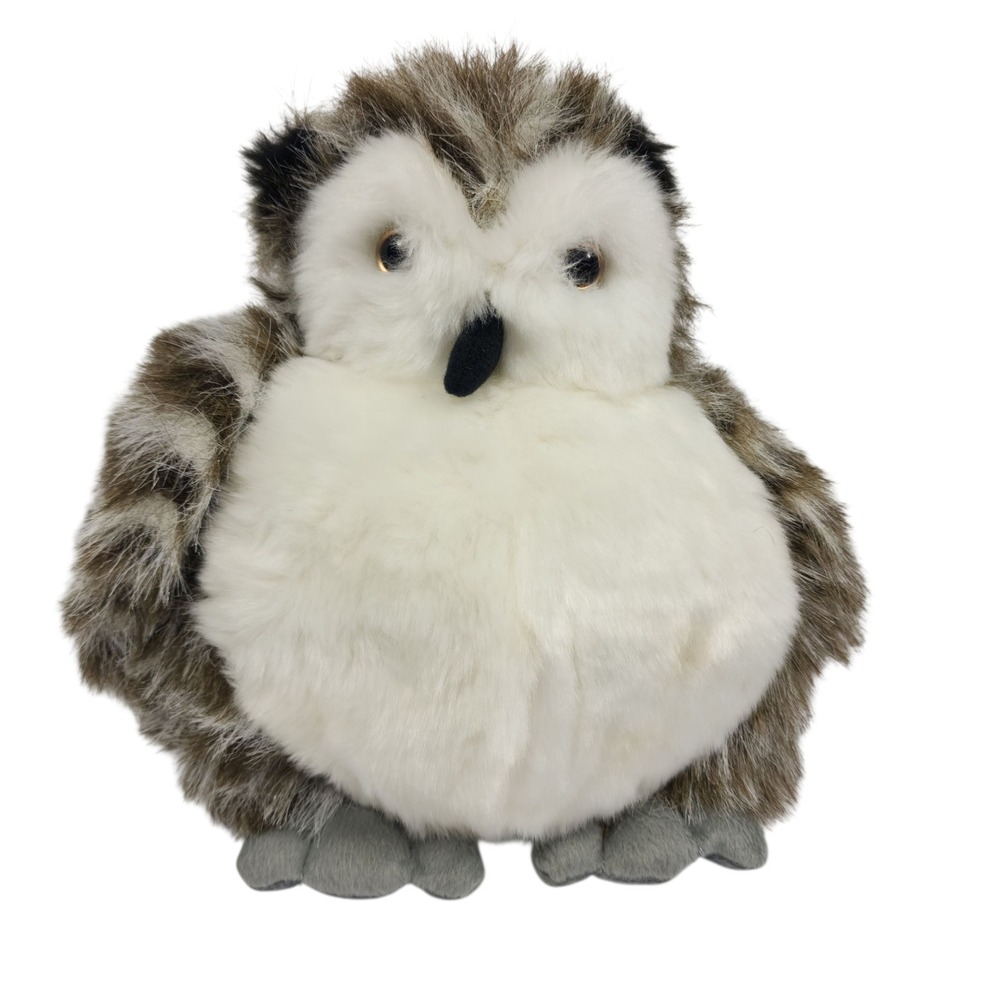Vintage Unipak Plush Stuffed Owl Toy ‎ Soft Realistic Woodland Animal